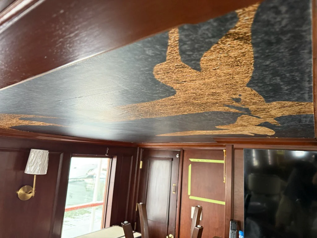 Restored decorative ceiling in a St Paul home near Cathedral Hill